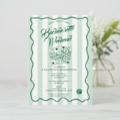 Bachelorette Party Itinerary Bach Weekend Casino 招待状 (スタンド正面)