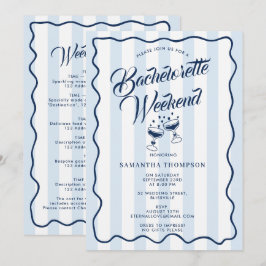 Bachelorette Party Itinerary Bach Weekend Cocktail 招待状