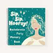 Bachelorette Party Memory Book | Spiral Notebook ノートブック (正面)