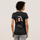 Bachelorette Party Photo And Name Black Tシャツ (裏面フル)