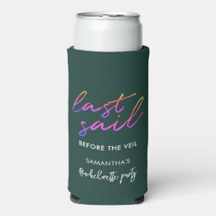 Bachelorette Party Script Modern Type Green スリム缶クーラー
