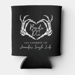 Bachelorette Party Skeleton Heart Bride or Die 缶クーラー