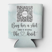 Bachelorette Party Venmo QRコード お姫様にドリンクを買おう C 缶クーラー (正面)