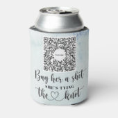Bachelorette Party Venmo QRコード お姫様にドリンクを買おう C 缶クーラー (缶裏面)