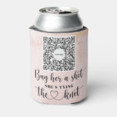 Bachelorette Party Venmo QRコード お姫様にドリンクを買おう C 缶クーラー (缶裏面)