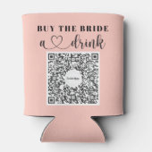 Bachelorette Party Venmo QRコード  花嫁にドリンクを買おう 缶クーラー (裏面)