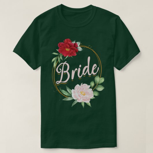 Bachelorette Party Wedding Bridal Shower Floral Br Tシャツ (デザイン正面)