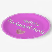 Bachelorette Pink Party ペーパープレート (アングル)