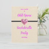 Bachelorette Pink Party 招待状 (スタンド正面)