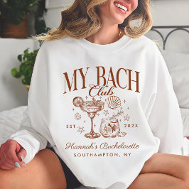Bachelorette Retro Modern Minimalist Bridesmaid スウェットシャツ