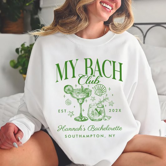 Bachelorette Retro Modern Minimalist Bridesmaid スウェットシャツ