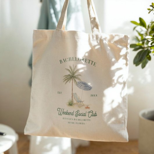 Bachelorette Social Club Beach Weekend Tote トートバッグ