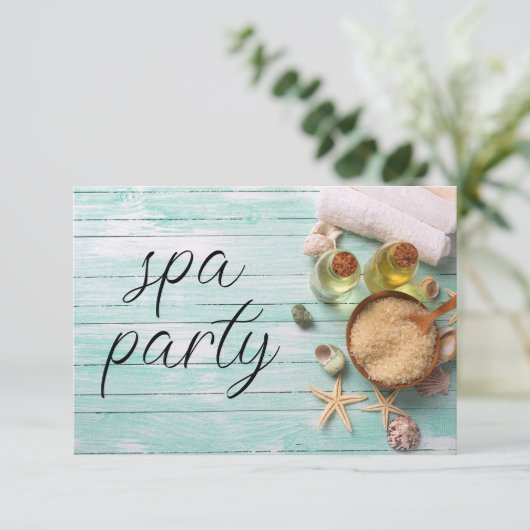 Bachelorette Spa Party 招待状 (スタンド正面)