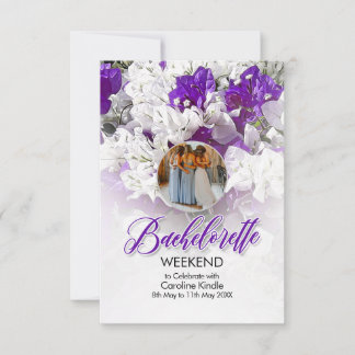 Bachelorette Weekend Wedding Invitation 出欠カード