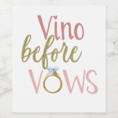 BACHELORETTE, WINE, LAST FLING ワインラベル (シングルラベル)