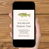 Bachelor's Fishing Trip Party 招待状