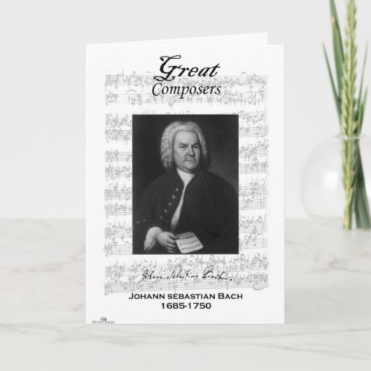 BachGreetingsカード カード (正面)