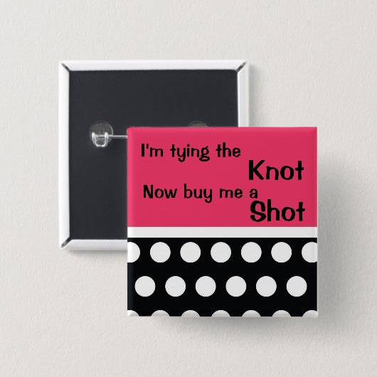 BachloretteかわいいPin 缶バッジ (正面&裏面)