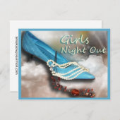 Bachloretteのパーティの招待状 招待状 (正面/裏面)