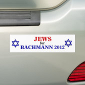 Bachmannの2012年のステッカーのためのユダヤ人 バンパーステッカー (車上)