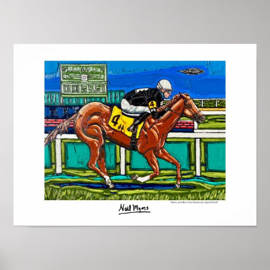 "Bacio and the Great Kentucky Speed Duel" ポスター (正面)