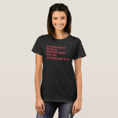 BACKプリントHey Person Behind My Message of Love & Tシャツ (正面フル)
