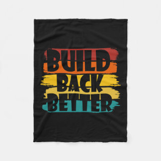 Back Better America Our Country - Bidden Harris 20 フリースブランケット