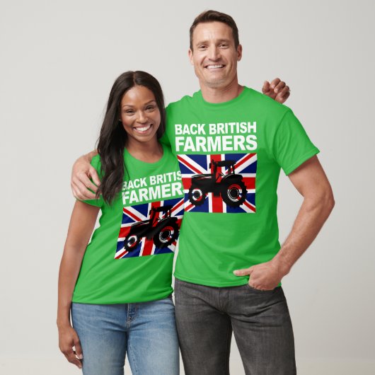 Back British Farmers Support UK Farming Tシャツ (ユニセックス)
