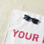 「Back By Demand」人気がある文字カスタムビーチタオル ビーチタオル (インサイチュ)