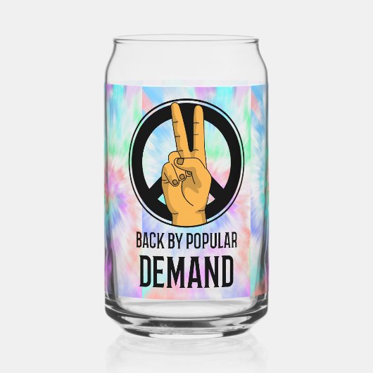 Back By Popular Demand | Tie-Dye Peace Sign ガラス缶 (正面)