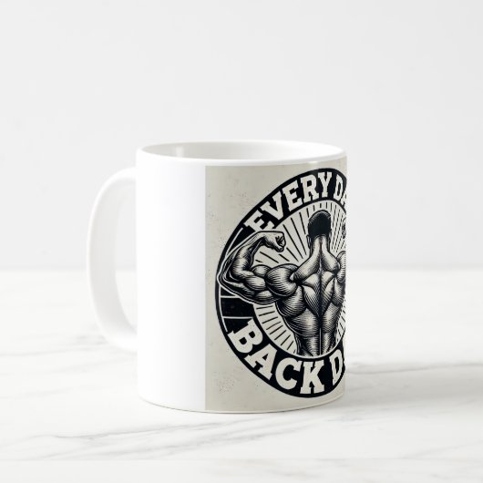 Back day mug コーヒーマグカップ (正面左)