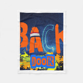 “back Door Chemistry”デザインシフォントップス フリースブランケット