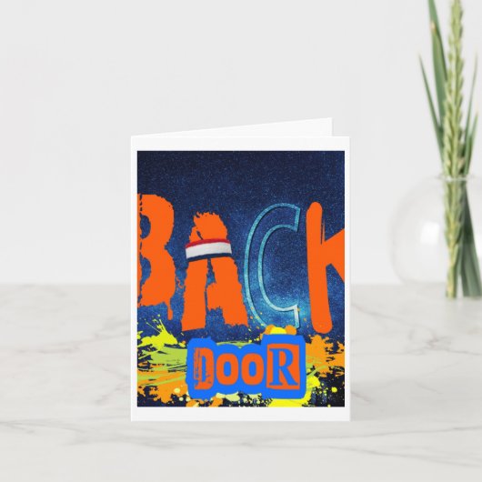 “back Door Chemistry” Design Chiffon Top  カード (正面)