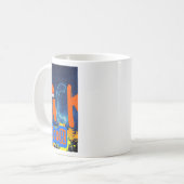 “back Door Chemistry” Design Chiffon Top  コーヒーマグカップ (正面左)