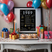 Back In 1989 Printable Poster, 1989誕生日標識 ポスター