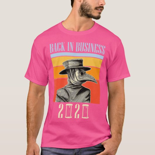 Back In Business 2020 – ペスト医師 Tシャツ (正面)