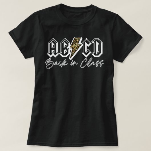 Back in Class先生Tシャツ Tシャツ (デザイン正面)