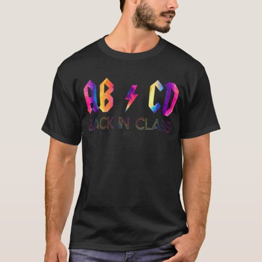 Back In Class絞り染め新学期 Tシャツ (正面)