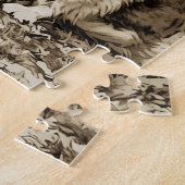 Back In The Day Boy on Bike With Dog ジグソーパズル (側面)