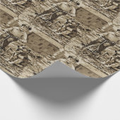 Back In The Day Boy Riding Bike With Dog ラッピングペーパー (角)