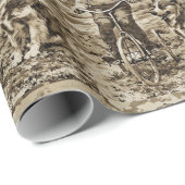 Back In The Day Boy Riding Bike With Dog ラッピングペーパー (ロールコーナー)