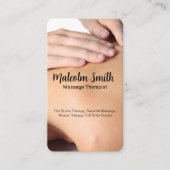 Back Massage | Health Spa 予約カード (正面)