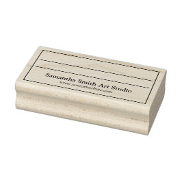 Back of Artラベルスタンプ ラバースタンプ