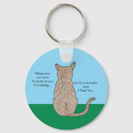 Back of Cat キーホルダー