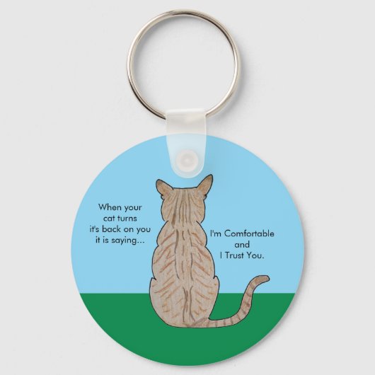 Back of Cat キーホルダー (裏面)