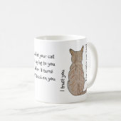 Back of Cat コーヒーマグカップ (正面右)