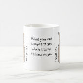 Back of Cat コーヒーマグカップ (中央)