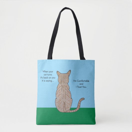 Back of Cat トートバッグ (正面)