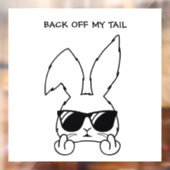 Back off My Tail Windowデカール ウィンドウサイン (シート2)