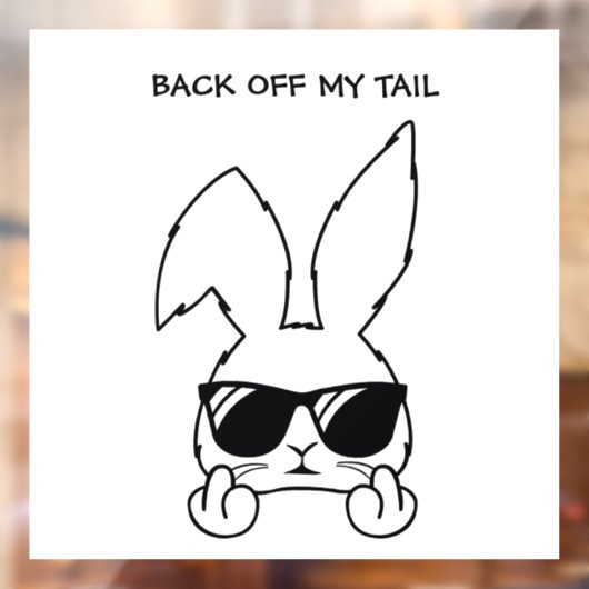 Back off My Tail Windowデカール ウィンドウサイン (シート2)